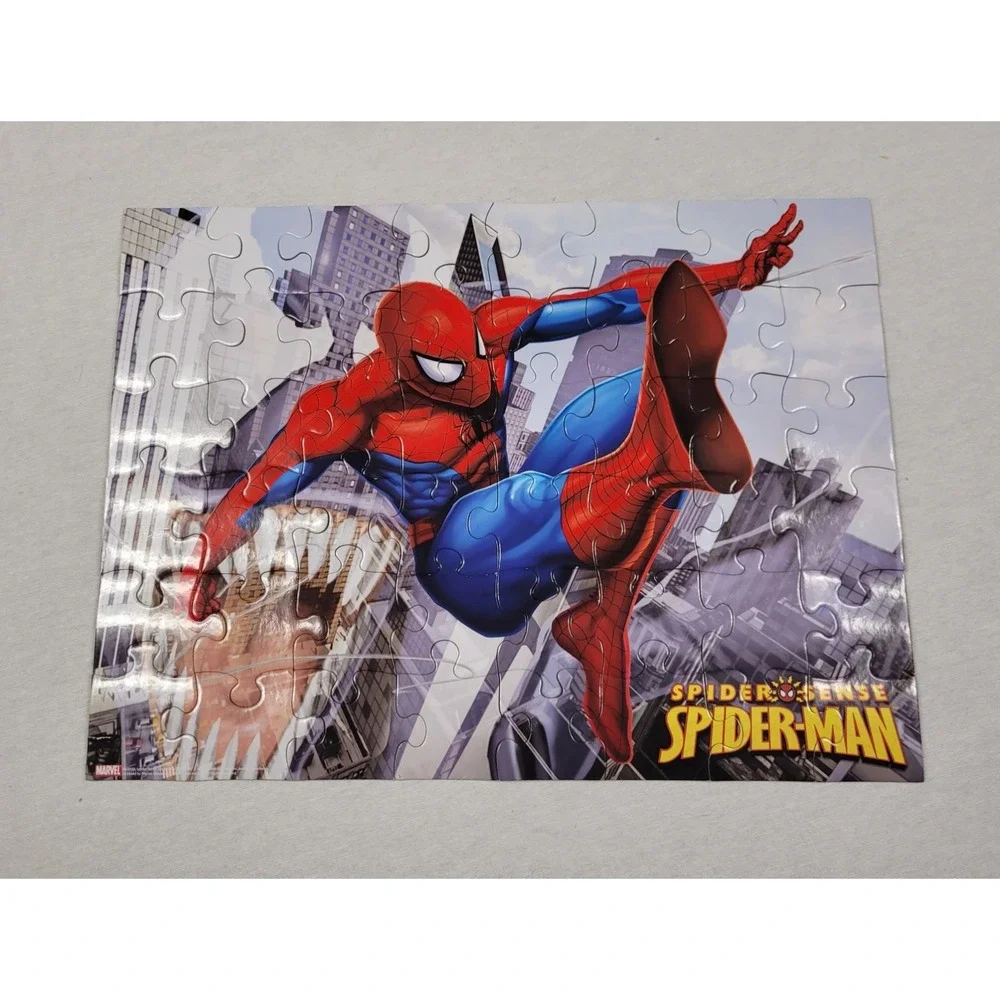 Cardinal Marvel Spider-Man in the Spider Sense 48-Piece Jigsaw Puzzle - Complete